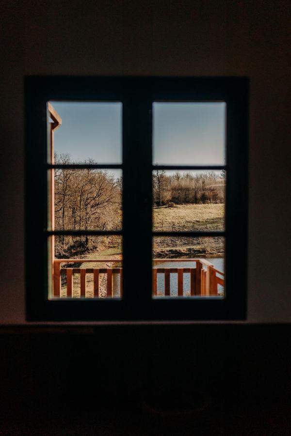 La Ferme Du Pont De Maumy, Cabane Au Bord De L'Etang Et Bain Nordique Busserolles Экстерьер фото